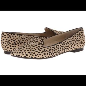 Adrienne Vittadini Calf Hair Animal Print Loafer